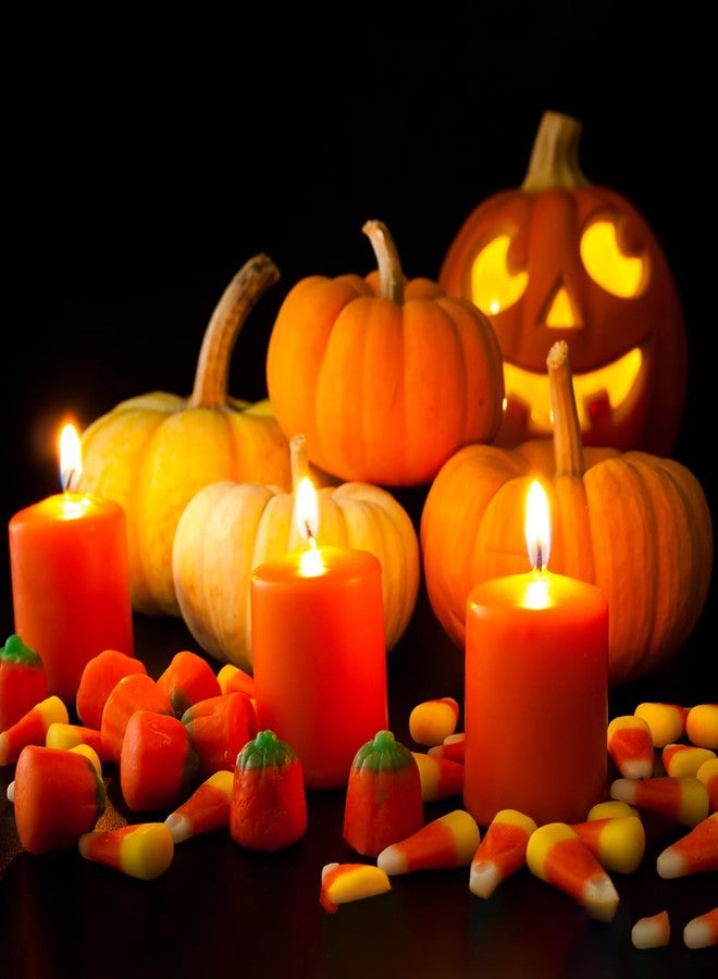 Yusevot 24 Packs Unscented Orange Votive Candles, Small 2.0 Inch 12 Hours Wax Fall Harvest Colored Candles for Thanksgiving Halloween, Wedding, Party, Holiday & Home, - Image 2